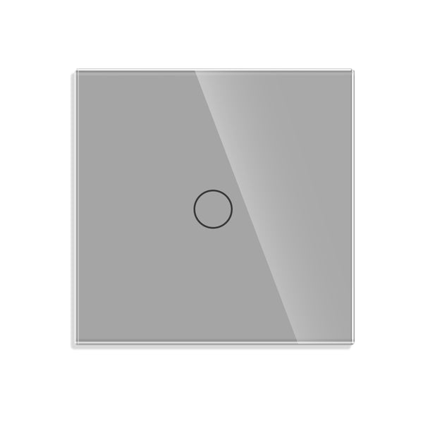 Vetria mechanische dimmer 2-groeps grijs — Vetria glazen schakelmateriaal