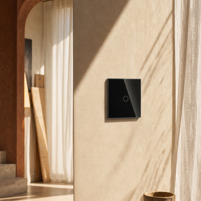 Vetria Smart Touch Schakelaar 1-groeps - Zwart